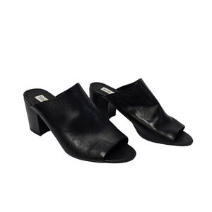 Steve Madden Leather Infinity Mule Heels